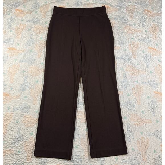 Studio Works Pants - Studio Works Petite Brown Pull On Dress Pants Womens PM Stretch